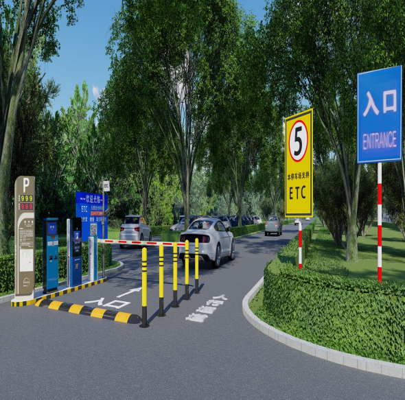 ThingDepot模型库新增“停车场出入口”3D模型