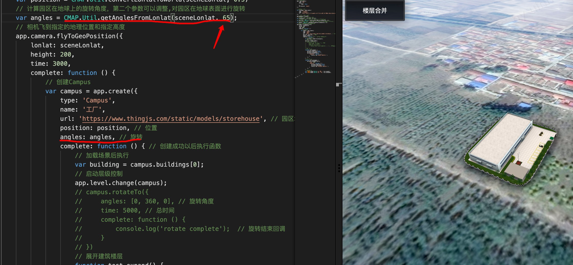在Citybuilder里建好的城市地图加载到thing后,在上面放置的园区的坐标轴会发生错乱,或者说是与自己想象的坐标轴方向不一致,这个该如何解决? 在Citybuilder里建好的城市地图加载到thing后,在上面放置的园区的坐标轴会发生错乱,或者说是与自己想象的坐标轴方向不一致,这个该如何解决?